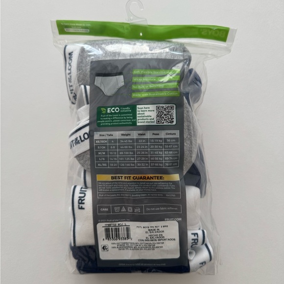 Fruit of the Loom Boys Briefs NWT Size Large 14/16 Pack Of 7 - Picture 2 of 4